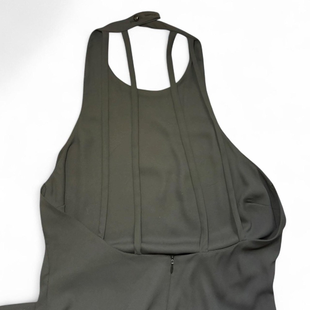 NWT LA Hearts by PACSUN VTG 2010s Black A-Line Open-Back Halter Jumpsuit — LARGE - Picture 4 of 6